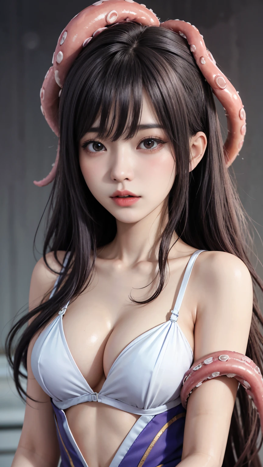 background(Black Night Sky,Big Moon),Close-up of a woman,Wearing a white shirt、Purple Hair,Very long hair,very thick braids,紫色のeye,big , realistic girl rendering, 8k artistic german bokeh, Enchanting girl, Real Girl, Gurwitz, Gurwitz-style artwork, Girl Roleplay, Realistic 3D style, cgstation Popular Topics,, 8K Portrait Rendering,(truth,truth:1.4),Wear pink pajamas,巨big ,キラキラしたeye,紫色のeye、In the dungeons,Small Space,Tentaclesで覆われている, Asian age girl, Crying face, 体の周りのTentacles, たくさんのTentacles, Fine details,Tentacles,Tentaclesで結ばれた,- Vaginal ,Drooling,cry,Detailed body,Complete limbs,Photo RAW, Hyper HD, Anatomically correct, Textured skin, Realistic, realism, Super detailed, Attention to detail, high quality, High resolution, 8k, Hyper HD, Anatomically correct, 35mm Photography、8Realistic, Surreal, Cinema Lighting, 32k, 1 supergirl,Accurate Supergirl costume、 (There are たくさんのTentacles around)、(((生意気なTentacles)))、 Backlight, (Bright light:1.2), (Improvement of quality:1.4), (Top quality Realistic textured skin:1.4), Detailed face, short hair, bangs, (Enhances the beauty of skin texture:1.1), Matte texture、スーパーガールがTentaclesでオナニーする、(非常に太いTentacles:2.2)、(非常に滑らかな表面のTentacles:2.3)、、(Supergirl has an orgasmic look on her face..:1.9)、(close ~ eye、Please open your mouth wide:2.0)、(Tentaclesが両手首に巻き付く:)、(Tentaclesがあなたの腕を強制的に開かせる:1.0)、太いTentaclesが口を塞ぐ、