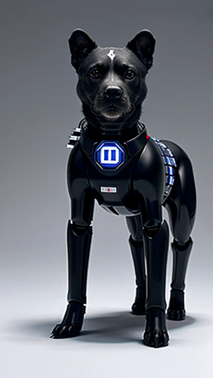 robot dog, binary code, digital art,only zero and one, 