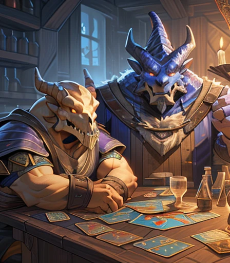 ((( 2 Cabal creatures are dueling on the card table , 2 creatures of darkness are battling on the card table, 2 mystical creatures are comforting each other on the card table )), He is laughing and holding a skull-shaped goblet full of drink., he is euphoric and very happy with his victory in the mystical card game, by He is sitting facing the viewer Holding his cards with both hands. He looks menacing, Just chubby plump extremely thick thighs (melhor qualidade,4K,8k,high resolution,obra de arte:1.2),ultra-detalhado,realista:1.37,homens,grown-up homens,old homens,fat white muscular homens,cabelo da barriga,large bulges, (((he is in a viking tavern holding magic cards with his hands, he is in a game of magic cards inside a bad tavern, he wears a mystical wizard's overcoat))). pants,camisa xadrez,barba,nojento,60-year-old homens,family,pai,barriga de urso,terno de abertura. Sentado na beirada da cama. apenas usando sunga no corpo. Looking at the spectator gesturing with his hands. Asking for your hand, pedindo um objeto., Se adequa, vetor, mwvetor, (((sitting in a luxurious armchair wearing only red swim trunks with open legs wearing socks with his hands on his thigh with his hands on the armchair , with one hand in his hair. Olhando para o expectador. )))