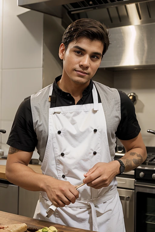 Chef hombre joven