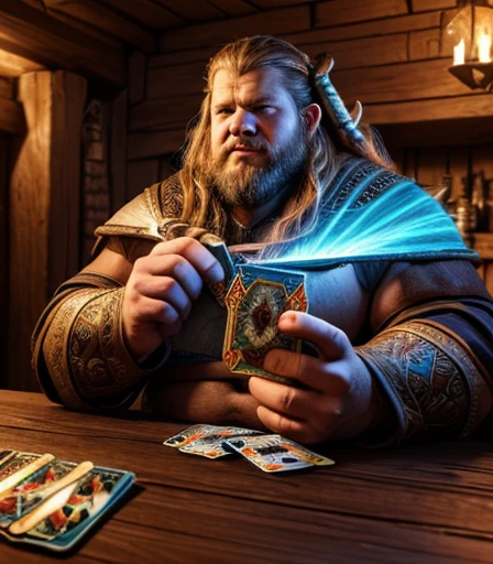 He is sitting facing the viewer Holding his cards with both hands. He looks menacing, Just chubby plump extremely thick thighs (melhor qualidade,4K,8k,high resolution,obra de arte:1.2),ultra-detalhado,realista:1.37,homens,grown-up homens,old homens,fat white muscular homens,cabelo da barriga,large bulges, (((he is in a viking tavern holding magic cards with his hands, he is in a game of magic cards inside a bad tavern, he wears a mystical wizard&#39;s overcoat))). pants,camisa xadrez,barba,nojento,60-year-old homens,family,pai,barriga de urso,terno de abertura. Sentado na beirada da cama. apenas usando sunga no corpo. Looking at the spectator gesturing with his hands. Asking for your hand, pedindo um objeto., Se adequa, vetor, mwvetor