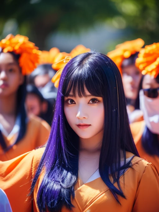 「Sunlight Orange」「Mint Crystal」「Obsidian Elf」「Purple moonlight」「Crimson Phantom」「Magic blue bear」((Number of people: 7 people))
straight hair、pupils sparkling(Skin brightening)
high quality、8K ,最high quality,Sexy pose,((Cheerleading girls,Number of people: 7 people)),