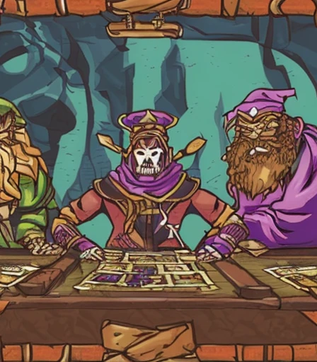 Three-headed giant,Hold a wooden stick in your left hand,Hold a sword in your right hand,There are a lot of gems in the background,In front of the underground castle gate,Scary expressions,The swarm glows,Well drawn, chalk, Very artistic, Cave Paintings, Professional artwork, Chalk painting, Very coherent artwork