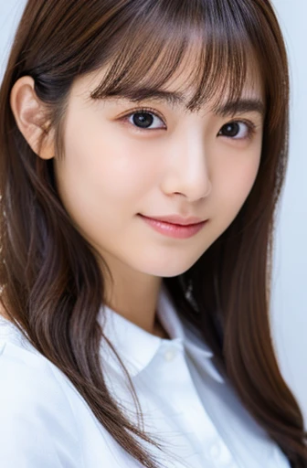(close up:1.3),(wearing , short sleeve :1.3), Top quality, 1 beautiful Japanese woman, teen,(18 years old), (High school student:1.3), long Hair, (brown hair:1.2), Ultra-realistic capture, Highly detailed, High resolution 16k close-up of human skin. Skin texture must be natural, With such detail that pores can be finely identified. Skin should look healthy, In a uniform tone. Use natural light and color,