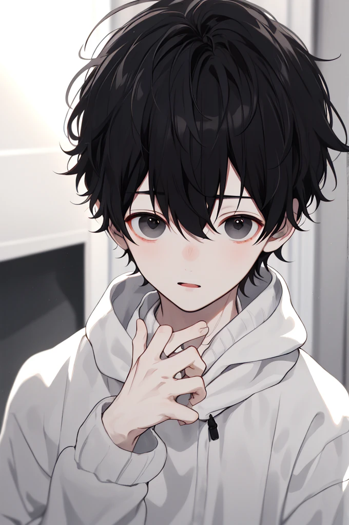 1 boy, Black Hair, black eyes