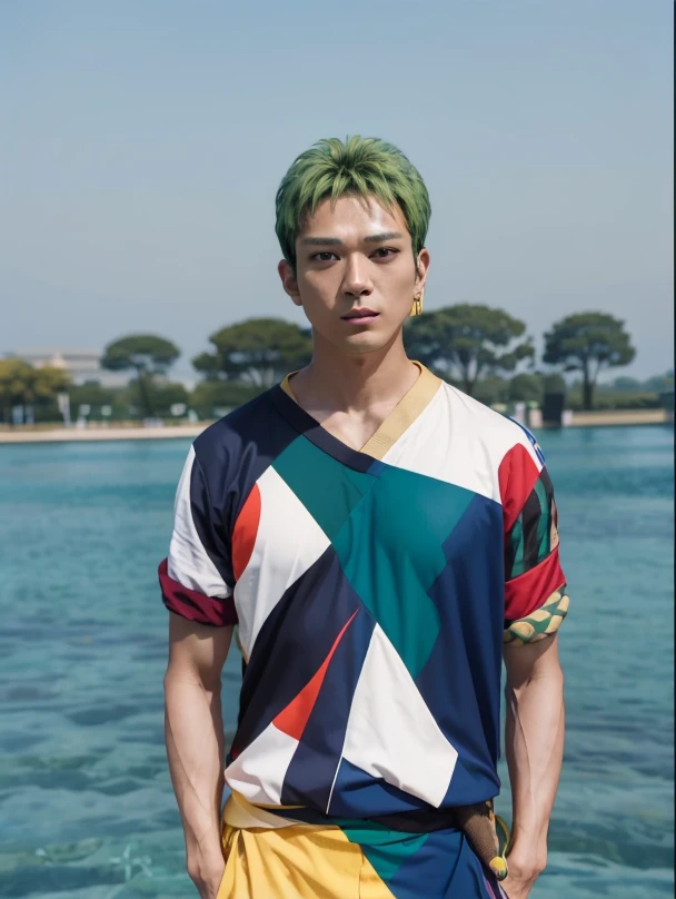 mackenyu, zoro, a man with green hair 