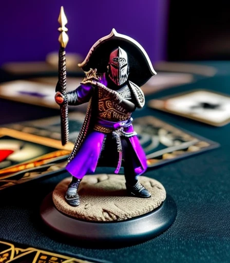 A morte com sua foice no ombro e seu capuz longde tecido degradado pelo tempo. Olhos com chamas roxo, e dentes afiados de caveira, he is the starting judge of the mystical card game
