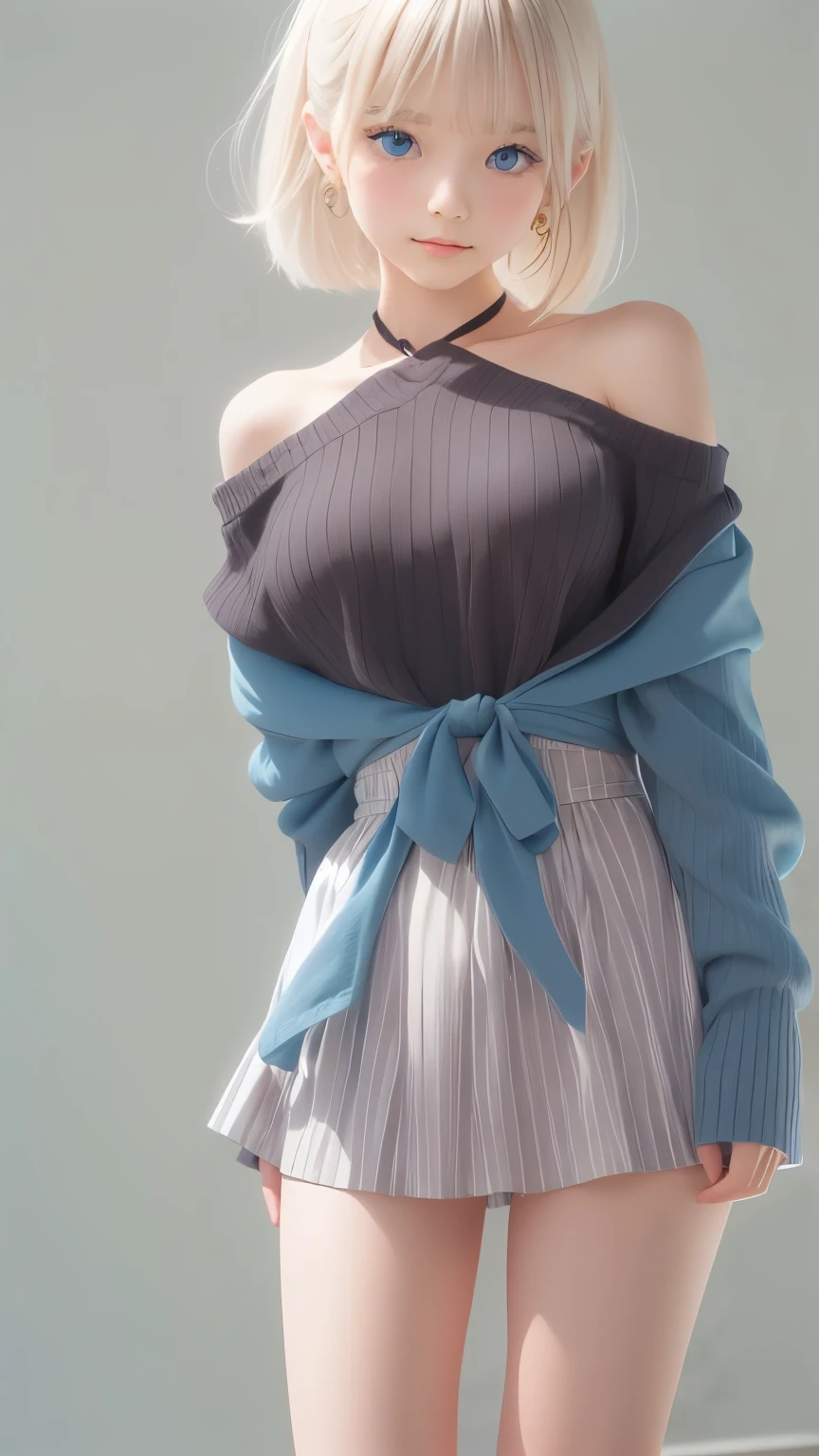 ((sfw: 1.4)), (( detailed face, cute face, detailed face, professional photography)), ((from back)), (( off-the-shoulder top)), (( Shiny platinum blonde silk hair, beautiful shiny bangs, big clear sky blue eyes, very beautiful bright eye highlights, earrings, 1 Girl)), Ultra High Resolution, (Realistic: 1.4), RAW Photo, Best Quality, (Photorealistic Stick), Focus, Soft Light, (()), (( (young face))), (surface), (depth of field), masterpiece, (realistic), woman, bangs, ((1 girl))