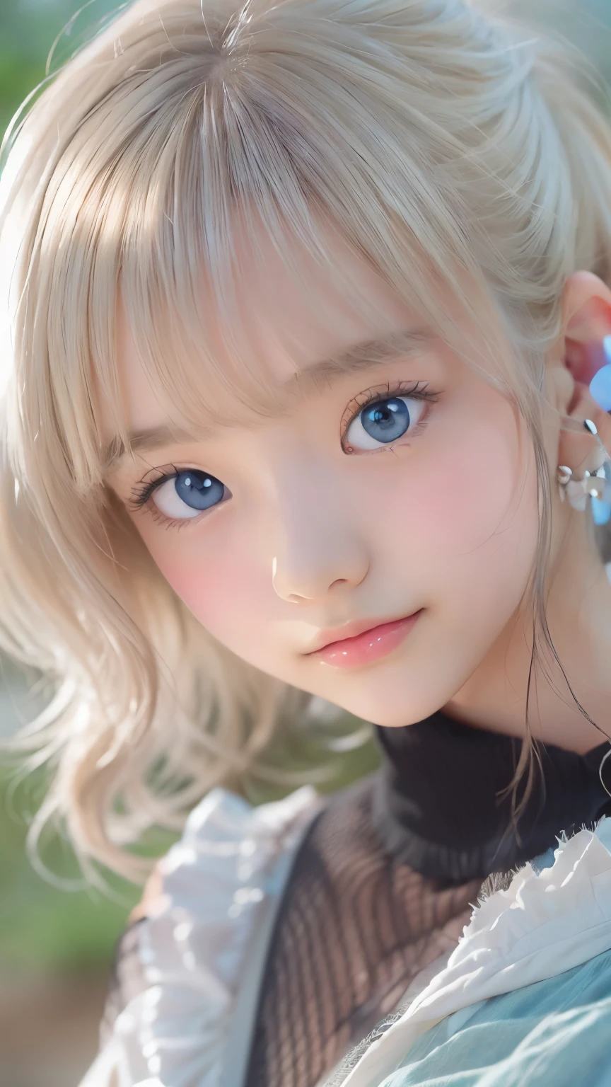 ((sfw: 1.4)), (( detailed face, cute face, detailed face,  professional photography)), ((from back)), (( off-the-shoulder top)), (( Shiny platinum blonde silk hair, beautiful shiny bangs, big clear sky blue eyes, very beautiful bright eye highlights, , extra short hair, sidelocks-hair, earrings, 1 Girl)), Ultra High Resolution, (Realistic: 1.4), RAW Photo, Best Quality, (Photorealistic Stick), Focus, Soft Light, (()), (( (young face))), (surface), (depth of field), masterpiece, (realistic), woman, bangs, ((1 girl))