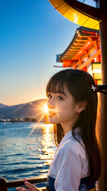 (Raw photo:1.2)、Dazzling sunlight,(highest quality:1.5),(Precision:1.5),(High resolution:1.5),(8k),(Japanese:1.7),Squid and girl,