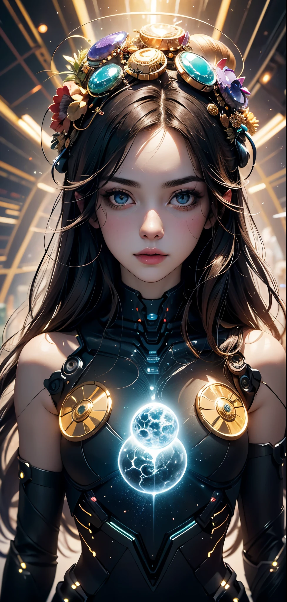 (masterpiece, top quality, best quality, official art, beautiful and aesthetic:1.2), (1girl), extreme detailed,(fractal art:1.3),colorful,highest detailed, black hair, blue eyes, fair skin, latex, leather