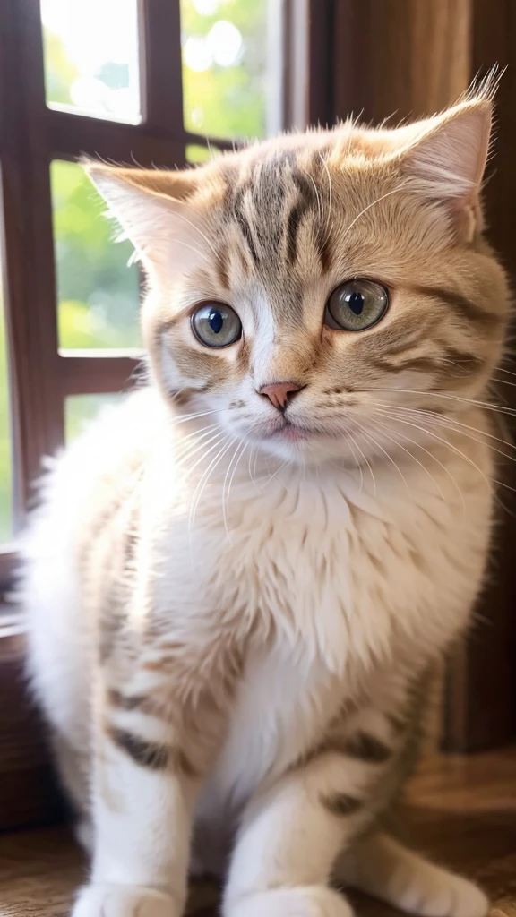 Cat Angel cute Feather Round eyes Nice fur beautiful