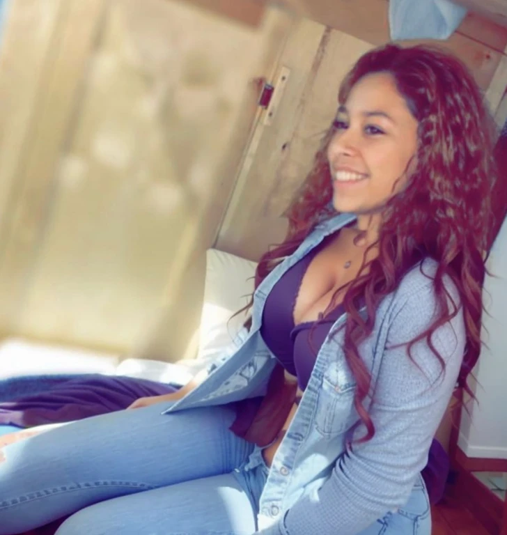 there is a woman sitting on a bed with a blue blanket, teenage vanessa morgan, alanis guillen, beautiful girl, profile image, sitting down casually, beautiful and smiling, violet myers, taken in the early 2020s, profile picture, vanessa morgan, she is about 1 6 , headshot profile picture, beautiful surroundings, photoshoot, beautiful gorgeous, Big , huge , no clothes, sexy, cute, wide hips, thick thighs, pear-shaped body, minimal clothes, thick, bbw, chubby stomach, thick nipples, nipple piercings, large areola, hard nipples, piercing through shirt, nipples hard through shirt, chubby stomach showing, tummy spilling over the side, muffin top, panties only, no pants, pants off, stomach too big for panties, small crop top shirt, major cleavage, nipples showing through shirt, side angle, from the side, sitting, upper body zoom