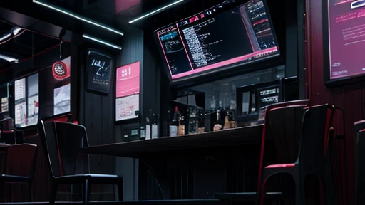rain、Cafe、cyber punk