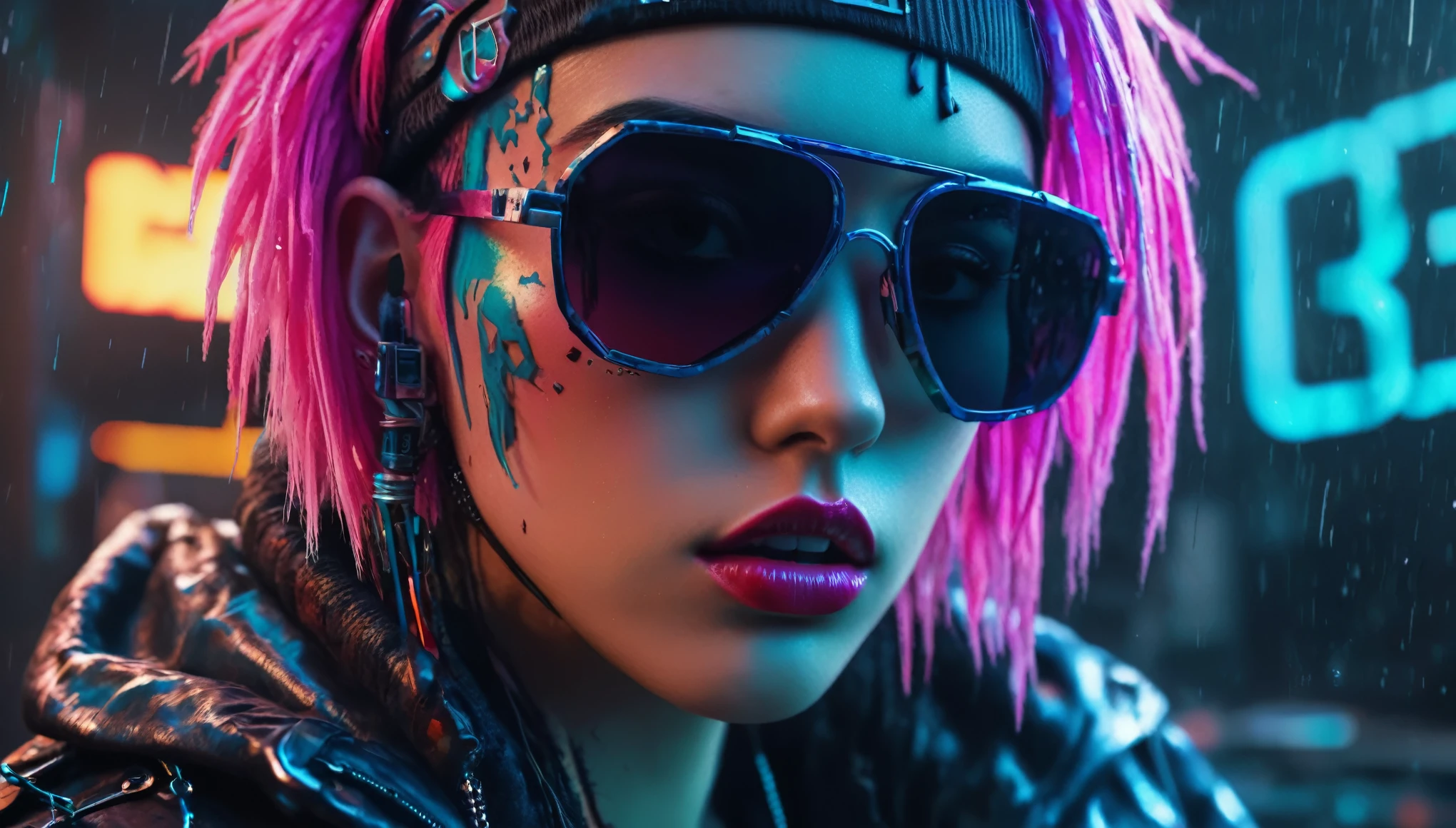 create an image demonstrating the style of ((Cyber Grunge)) style, hyper realism, 8k high definition, vibrant colors, sharp focus, insanely detailed