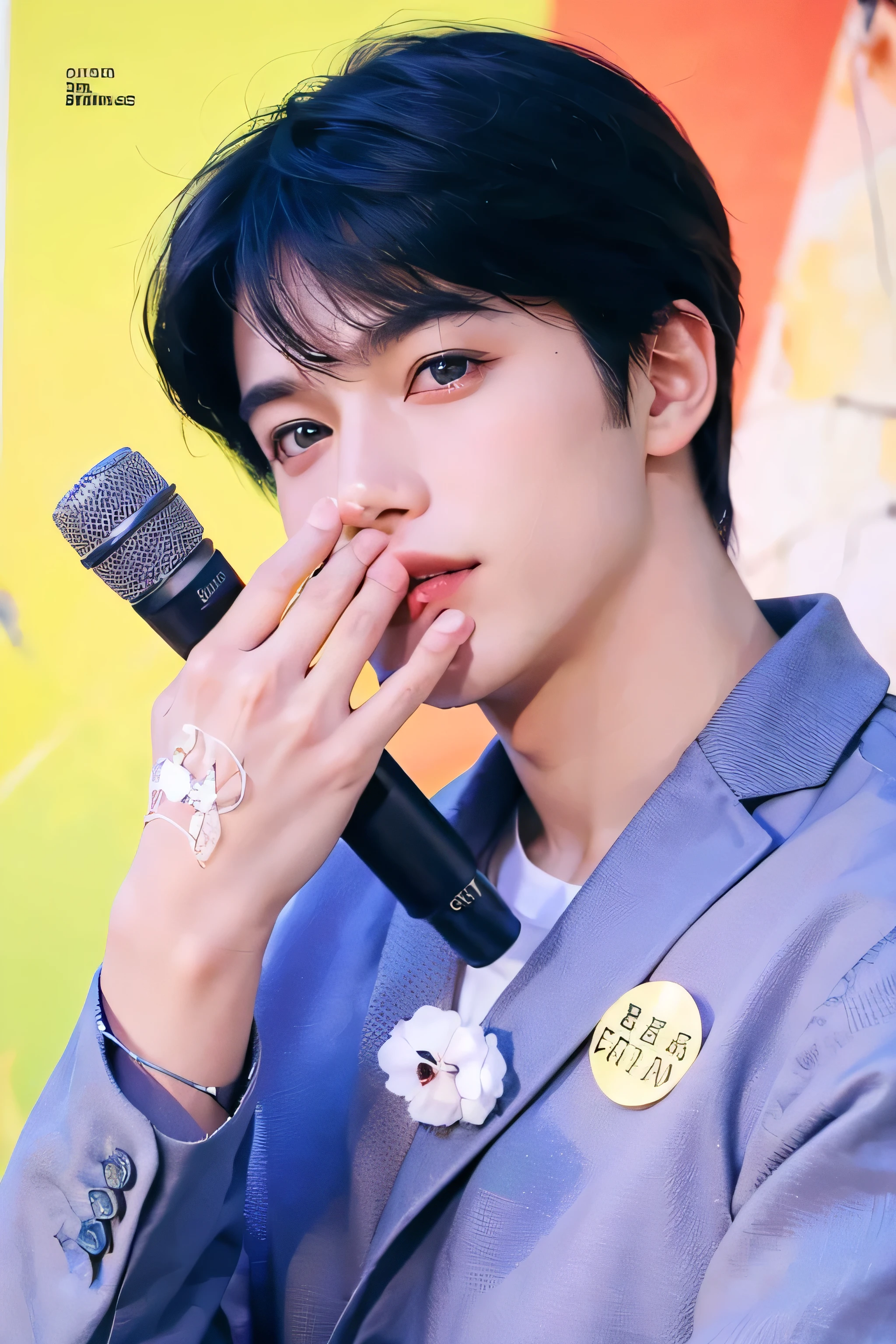 1 chico, 17 years, joven, Light brown hair, ojos grandes azul celeste, Tratamiento facial Solo Focus para adolescentes, Camisa blanca, un guapo, sonriente, realista, Dynamic pose is realistic., estructura facial detallada y correcta, LEON S. kennedy, un guapo, extremadamente detallado, dynamic angle, tiro de vaquero, The most beautiful way, elegant, colores brillantes, romanticismo, jean james, roby dwi antono, por Ross Tran, Francis Bacon, Michal Mraz, genio adrian, petra corright, Gerhard Richter, takato yamamoto, ashley madera, atmospheric