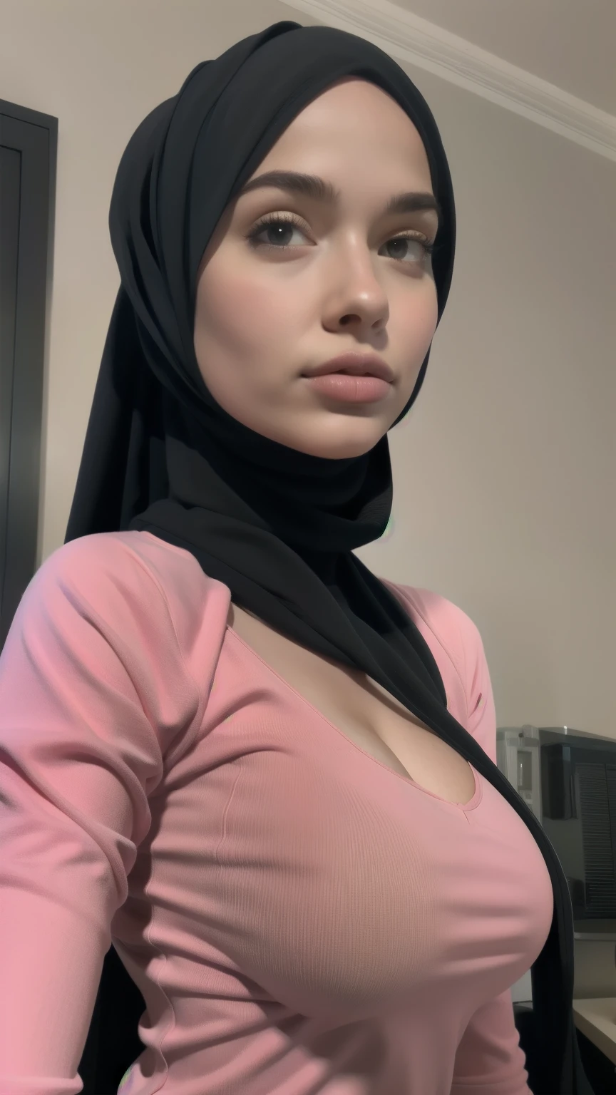 Hijab girl big as big tits 