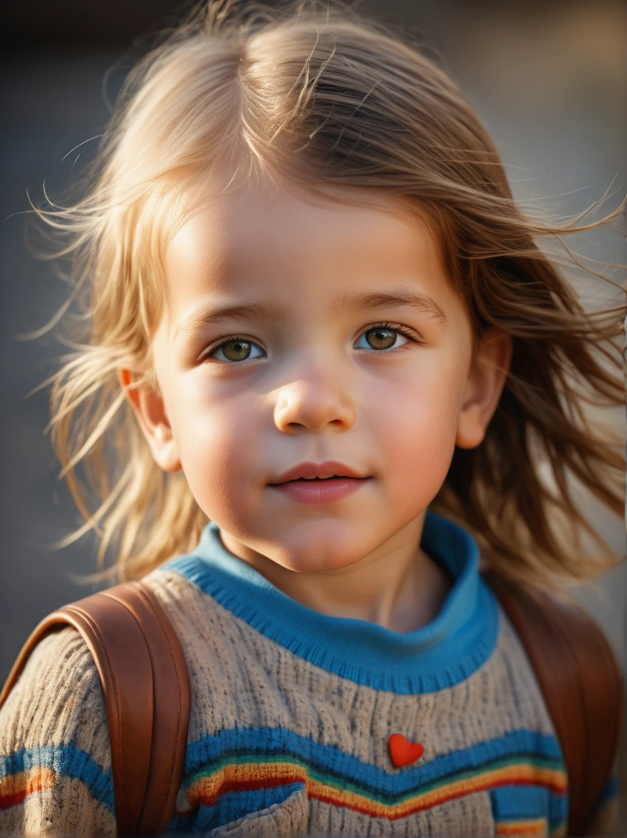 Photorealism，High-resolution photos，International Children&#39;s Day，Beach，Young father and son，Parent-child activities，Building a sand castle，Majestic sand castle，sunrise，Warmth，warmth，close