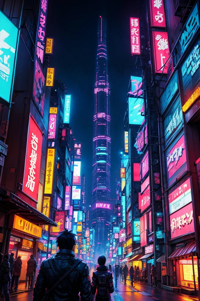 city at night, tokyo anime scene, neo tokyo background, inspired by Liam Wong, futuristic cyberpunk tokyo night, makoto shinkai cyril rolando, digital cyberpunk anime art, in neo tokyo, tokyo futuristic and clean, digital cyberpunk - anime art, in cyberpunk city, neo tokyo, cyberpunk anime art, 4k anime wallpaper