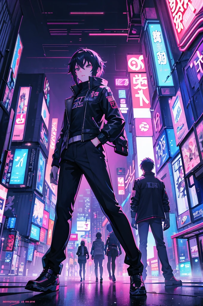 city at night, tokyo anime scene, neo tokyo background, inspired by Liam Wong, futuristic cyberpunk tokyo night, makoto shinkai cyril rolando, digital cyberpunk anime art, in neo tokyo, tokyo futuristic and clean, digital cyberpunk - anime art, in cyberpunk city, neo tokyo, cyberpunk anime art, 4k anime wallpaper
