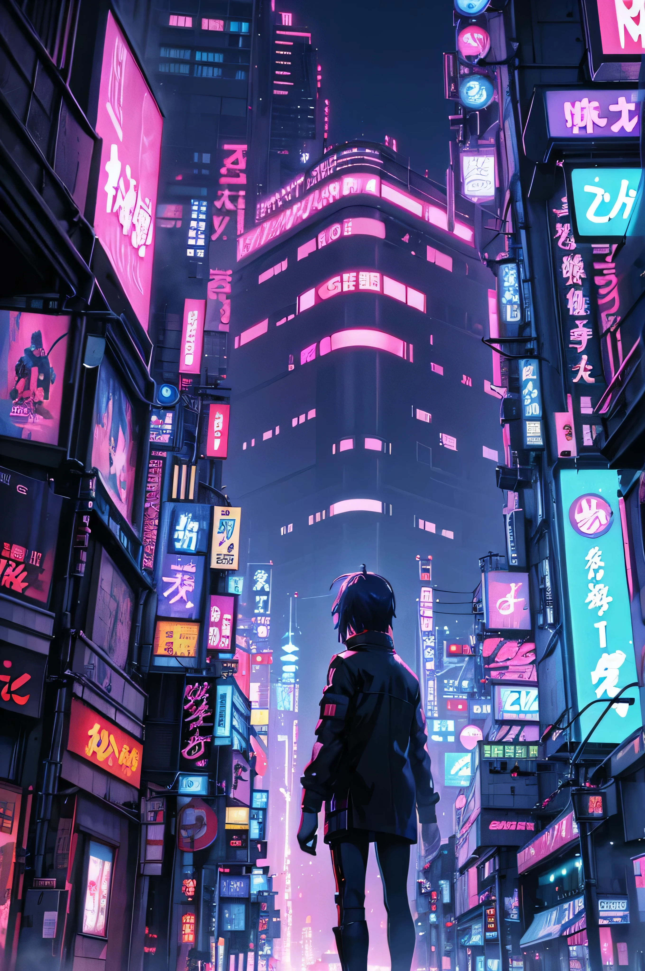city at night, tokyo anime scene, neo tokyo background, inspired by Liam Wong, no people, futuristic cyberpunk tokyo night, makoto shinkai cyril rolando, digital cyberpunk anime art, in neo tokyo, tokyo futuristic and clean, digital cyberpunk - anime art, in cyberpunk city, neo tokyo, cyberpunk anime art, 4k anime wallpaper