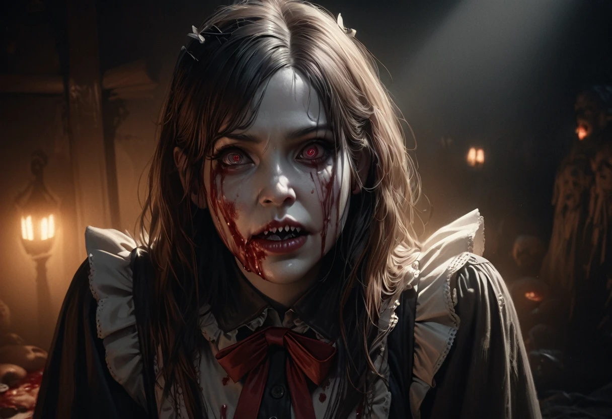 high quality 8k resolution, detailed and exciting, Best quality, masterpiece, Photorealistic, ultra detailed, creepy horror