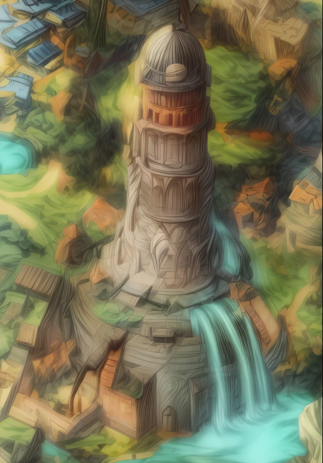 tower, highly detailed, hiqgh quality, anime style