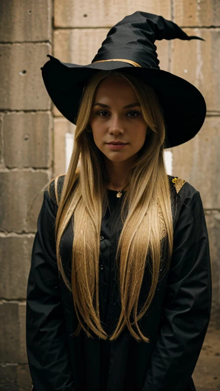 blonde with long hair witch 