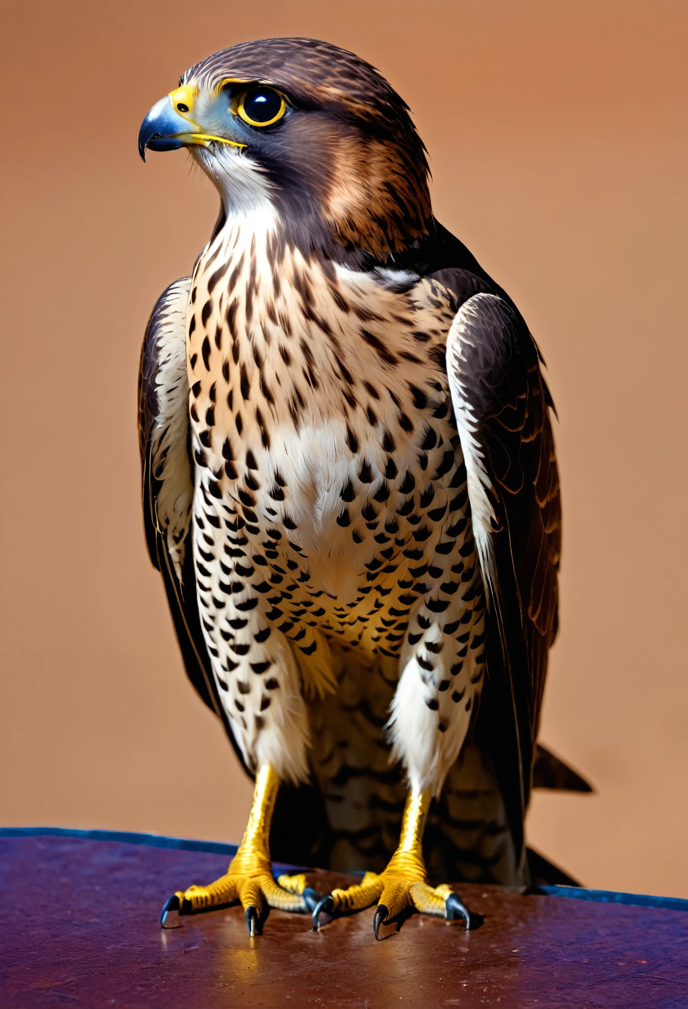 Logo image 00:00:01 with a falcon