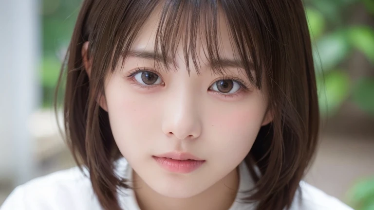 (Long Hair, bangs:1.2),(Wearing a blouse:1.2),1 girl,Japanese,21 years old,(Small breasts:1.3),(highest quality,masterpiece:1.3,超A high resolution,),(Ultra-detailed,Caustics),(Photorealistic:1.4,RAW shooting,)Ultra-Realistic Capture,Very detailed,High resolution 16K human skin close-up。 Natural skin texture、,Pores、、It needs to be detailed enough to be easily identifiable。 Skin should be even-toned and healthy looking。 Use natural light and colour, Sad expression, Looking at the camera, Perfect dynamic composition, Outdoor