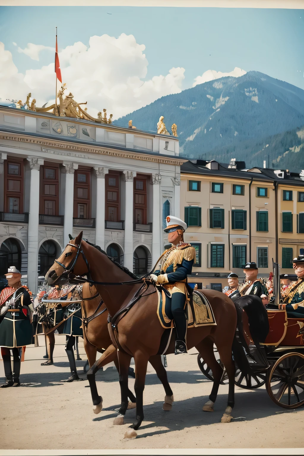  austria=hungary empire millitary parade 