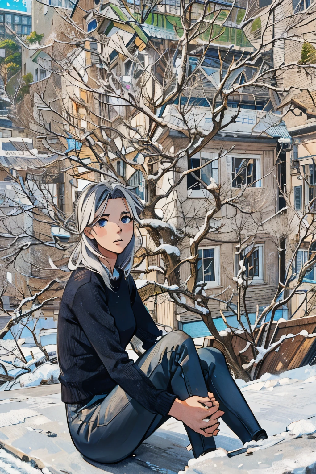 (best-quality:0.8),
(best-quality:0.8), perfect anime illustration, extreme closeup portrait of a pretty woman walking through the city