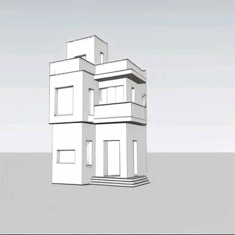 un rendu d'une maison moderne avec un grand porche et un porche couvert, villa interdimensionnelle, vivid detailed realistic, style 3D réaliste, Realistic very detailed, maison conceptuelle, vue de face, Realistic very detailed, exterior design, outdoor wide angle 2022, Hihgly detailed, Avec beaucoup de détails, Extremely detailed, conception architecturale globale, very very detailed