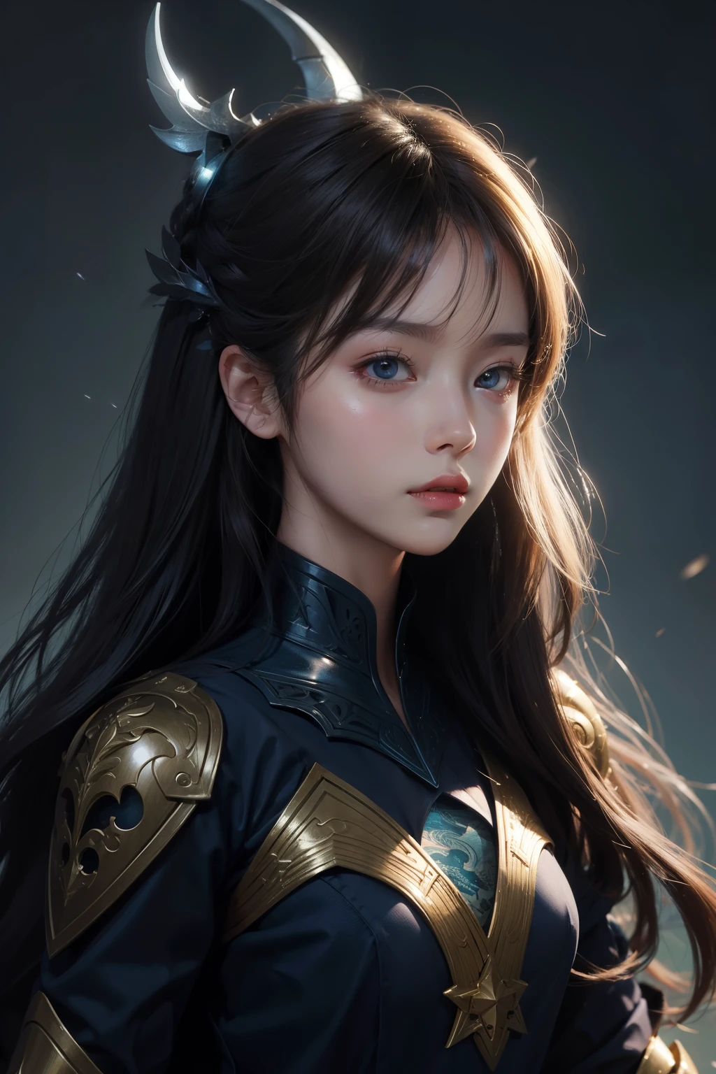 Cool illustrations inspired by NFT art、Brighten backgrounds、Fantastical、A beautiful girl,hiquality、pureerosface_v1:0.8