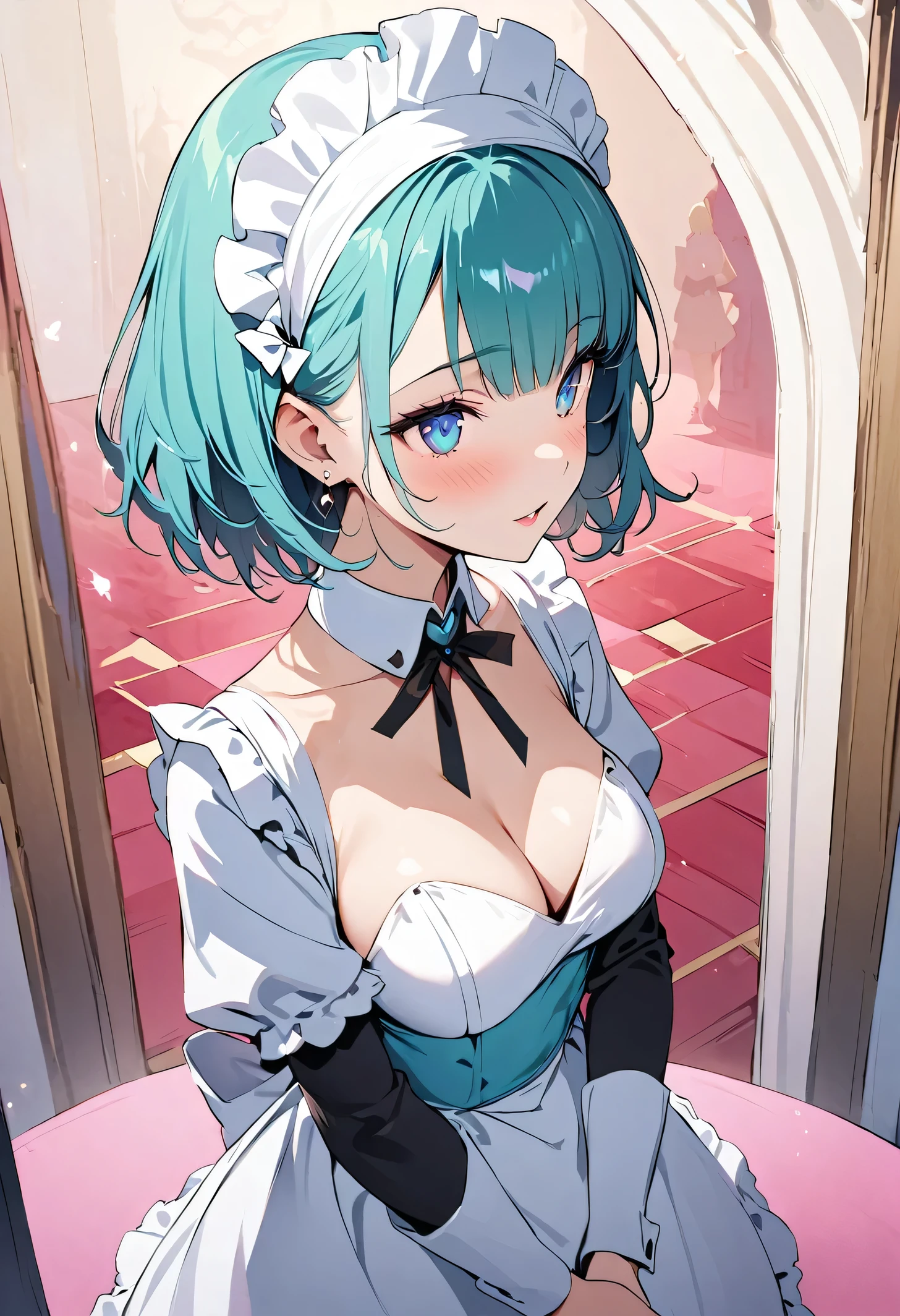 masterpiece, best quality, novel illustration, highres, 18+ mature content, sensual, intimate, emotional, passionate, romantic, sweet, endearing, innocent, pure, captivating, alluring, enticing, mysterious, enchanting, captivating, immersive, mesmerizing, dreamlike, surreal, imaginative, whimsical, artistic, avant-garde, timeless, elegant, sophisticated, chic, refined, unique, original, mesmerizing,((Maid clothes:1.3)),