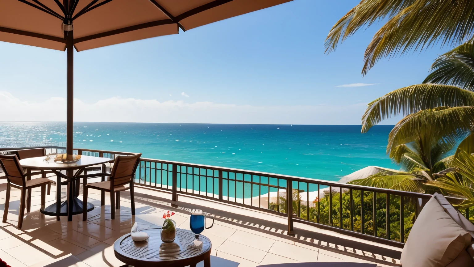 afternoon sea, coffee on the terrace
