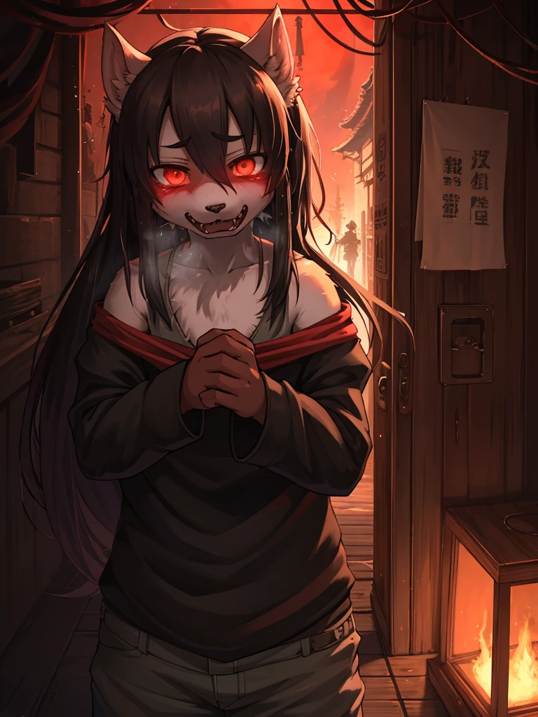 horror movie, Hallucination, flashback , Delusions of grandeur , Shocking moment , pee , Mystery and Maiden and Spirited Away , Red light district yukaku , Steamy body , can not stand it any longer , I can't wait to eat it , Predator's Eyes , Disheveled clothing , Baring his fangs, he attacks the viewer , fps , Long muzzle