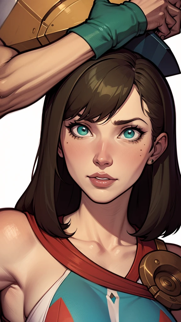 um close up de um desenho animado de uma mulher com cabelo azul, digite germe and rossdraws, Lois van Baarle e Rossdraws, digite germe style, drawn in the style of digite germe, digite germe portrait, style digite germe, extremely detailed digite germe, digite germe and warren louw, digite germe. alto detalheum desenho de uma mulher com uma roupa dourada e um morcego verde, stanley digite germe lau, steven digite germe lau, digite germe jsc, style of stanley digite germe, Chris Moore. digite germe, digite germe and atey ghailan, krenz cushart and digite germe, by ruan jia and stanley digite germe