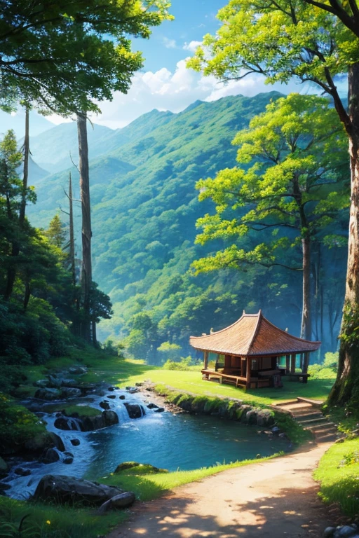 highest quality、landscape、Lush forest、Beautiful views
