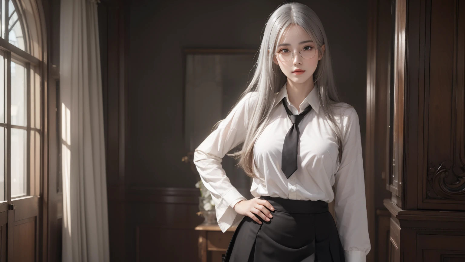 (photorealistic:1.4), best quality, masterpiece, ultra high res, 1girl, (detailed face:1.2), (detailed eyes:1.2), (detailed hair:1.2), (detailed clothes:1.2), 4k, (detailed color:1.2), (small breast:1.2)