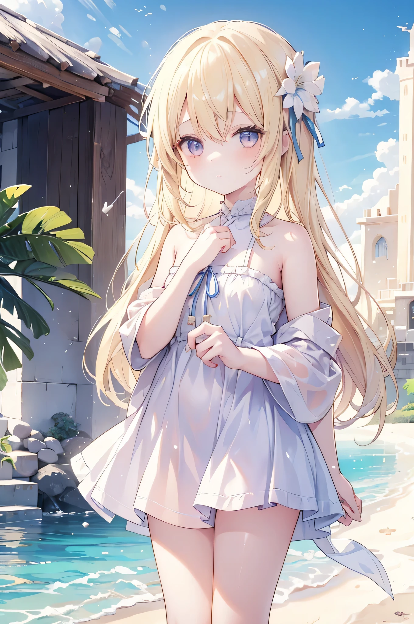 (((Bust Shot)))Yellow Hair,Blue eyes,Carly,Adorable,((A look at the see-through navy blue mini dress)),Blue high heels on her feet,whole body,Fingers and arms are not exposed,Blue rose flower field in the background,Blue sky and white clouds,,Happy expression,High quality light and shadow,Artistic Sense((Hair Bun))(Very long hair))((Blunt bangs))((Bitch))((tsurime))((Big eyes))((Skinny body))((expensive))(Pale skin))((Botanical Prints))((infant))((Showing nipples under shirt))(Pale skin))((Botanical Prints))((infant))((nsfw))((((5 years old)))(((infant)))((Lolita)((Naked lower body))