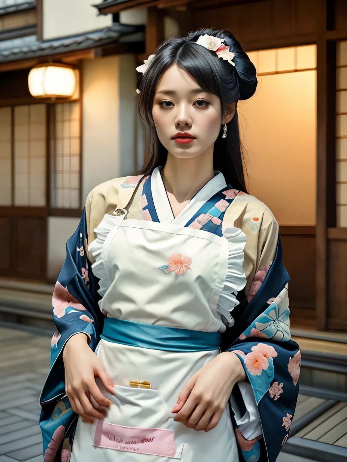 White apron