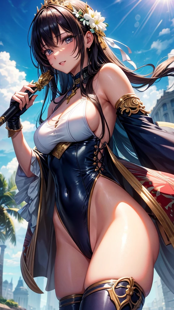 Beautiful Asian girl, 18 years old, Naked knight girls, sexy lady, medium breasts, camel toe, long sword,