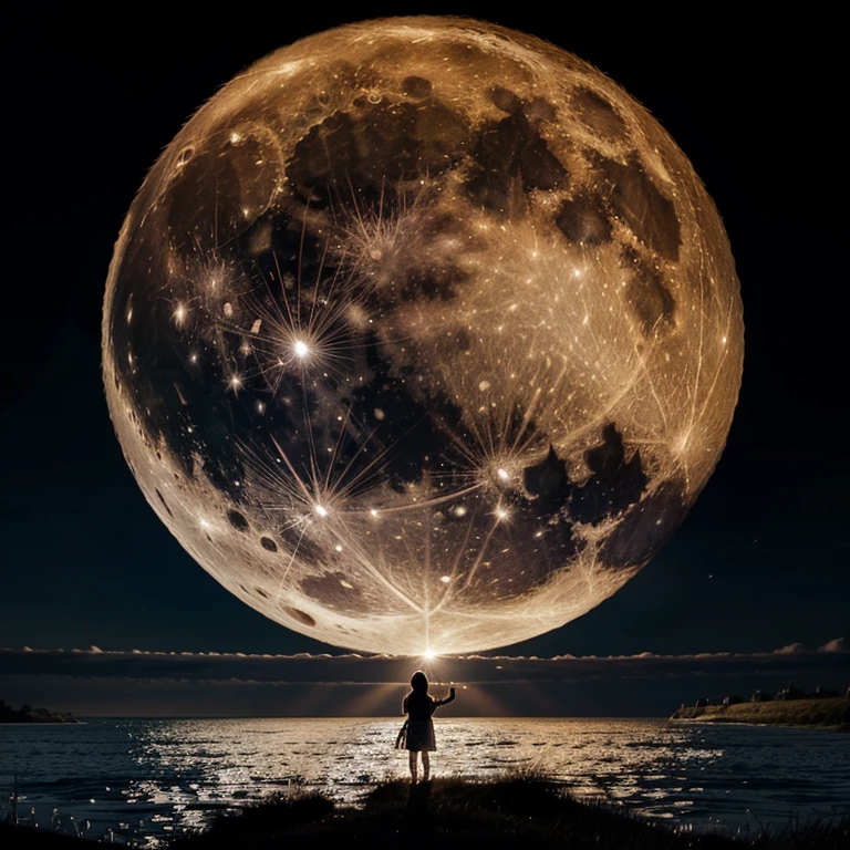 full moon illustration