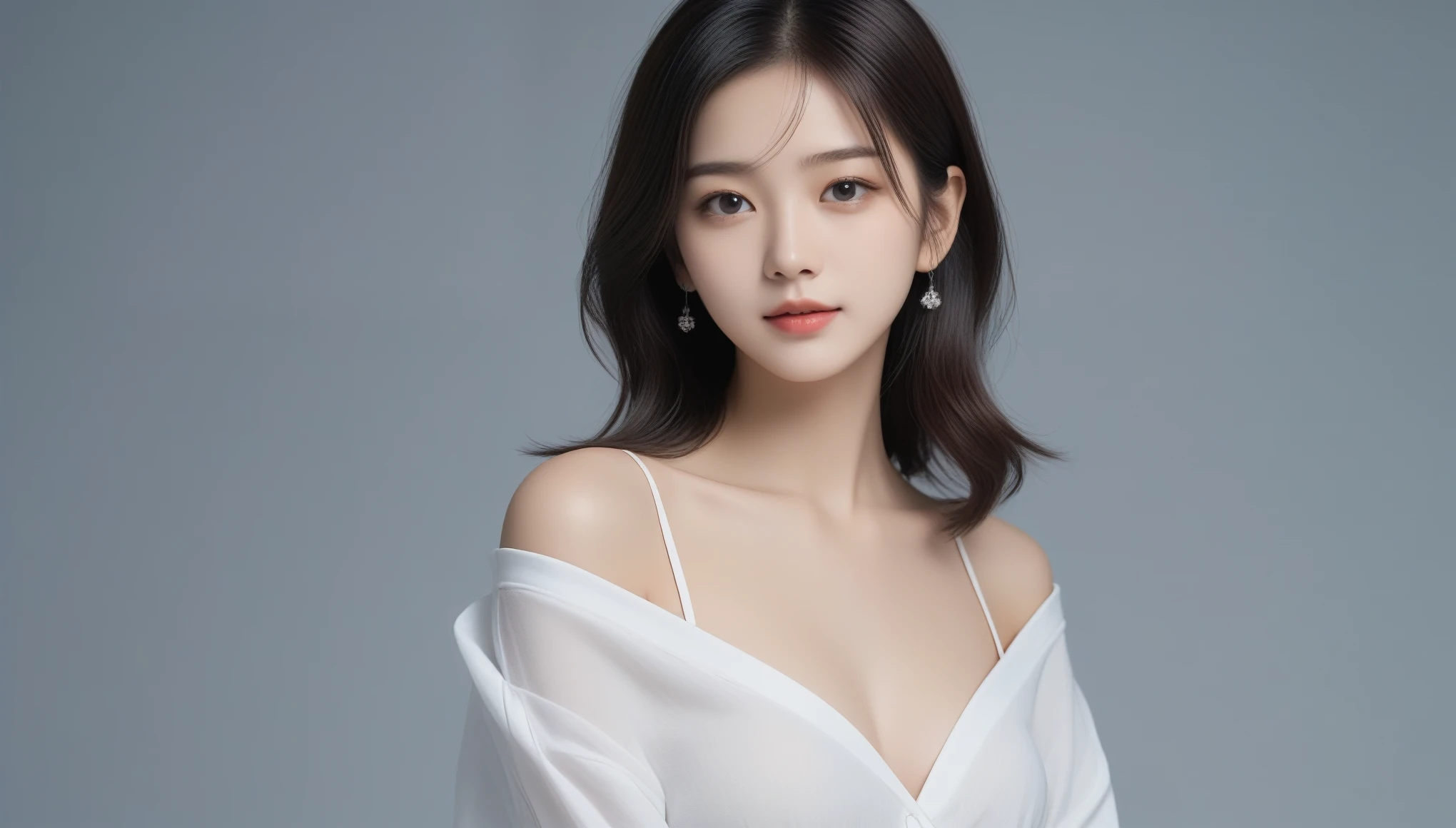 8k, Ultra-high resolution, highest quality, masterpiece, Surreal, photograph, 1 girl, (16 years old:1.3), pretty girl, Cute Face, Beautiful eyes in every detail, 細かくdetailedに,masterpiece,, One Girl:1.2, Japan Female Announcer,Bold Pose,Looking at the audience、beauty,Long neck、Laugh a little、Please close your mouth and laugh、(((Ideal body type))),A cup small breasts :2,、Portraiture:2、Perfect Anatomy、鮮明なdetailed、detailed、Surreal、Light and shadow,Strong light,Fashion magazine cover,Thin lips