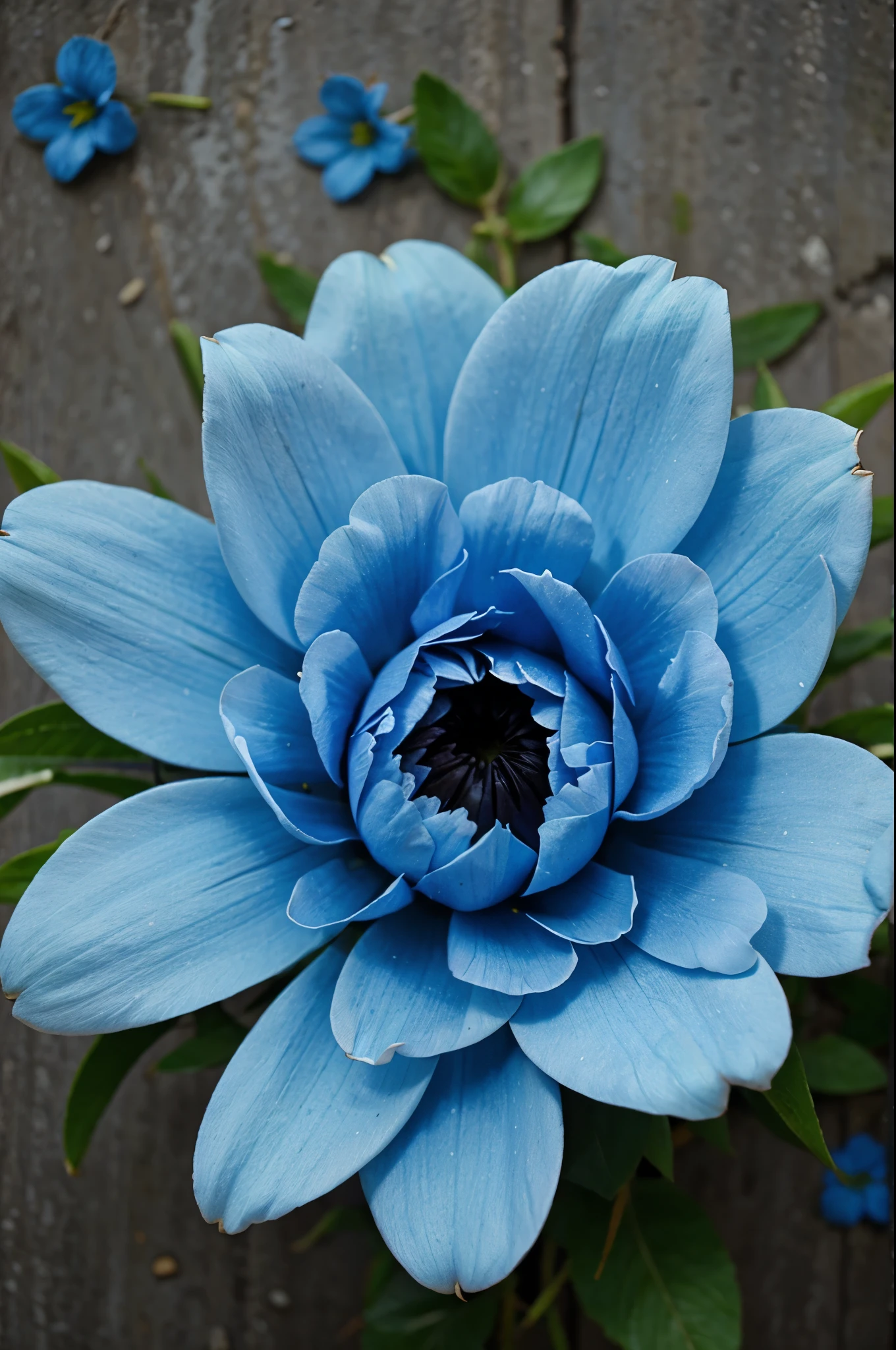 Blue flowers background 