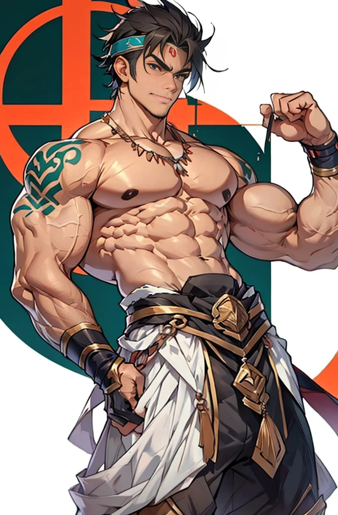 show off thick arms to the audience，closeup of arms，Shoulders exposed，Stout arms，A mais alta qualidade de imagem，Pessoas do sexo masculino，Child，1 ，jovem e bonito，Shoun，cabelos brancos，Cabelo liso curto，Pele escura，Anime peito grande，anime wallpaper，sozinho，Foco Masculino，cuecas，Dilation of the pectoral muscles，capa vermelhirilha saliente，Fundo Urbano，Espalhe as pernas，sexy,(master part, best quality),meias brancas longaotas Red Martin，strong,very big man