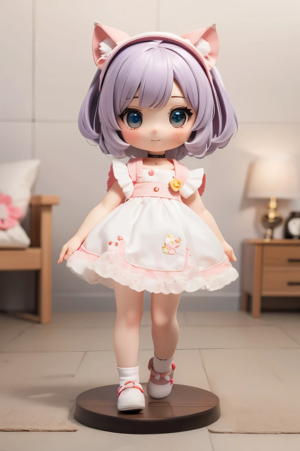 Photorealistic、Chibi Girl Doll(Presenting the appeal of electric cars)