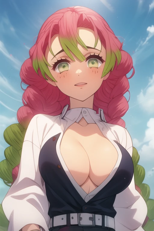 Mitsuri ((mejor calidad)), ((obra maestra)), (detallado), cara perfecta