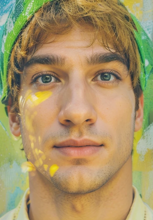Homem branco, rosto retangular, bonito , 32 anos , forte .